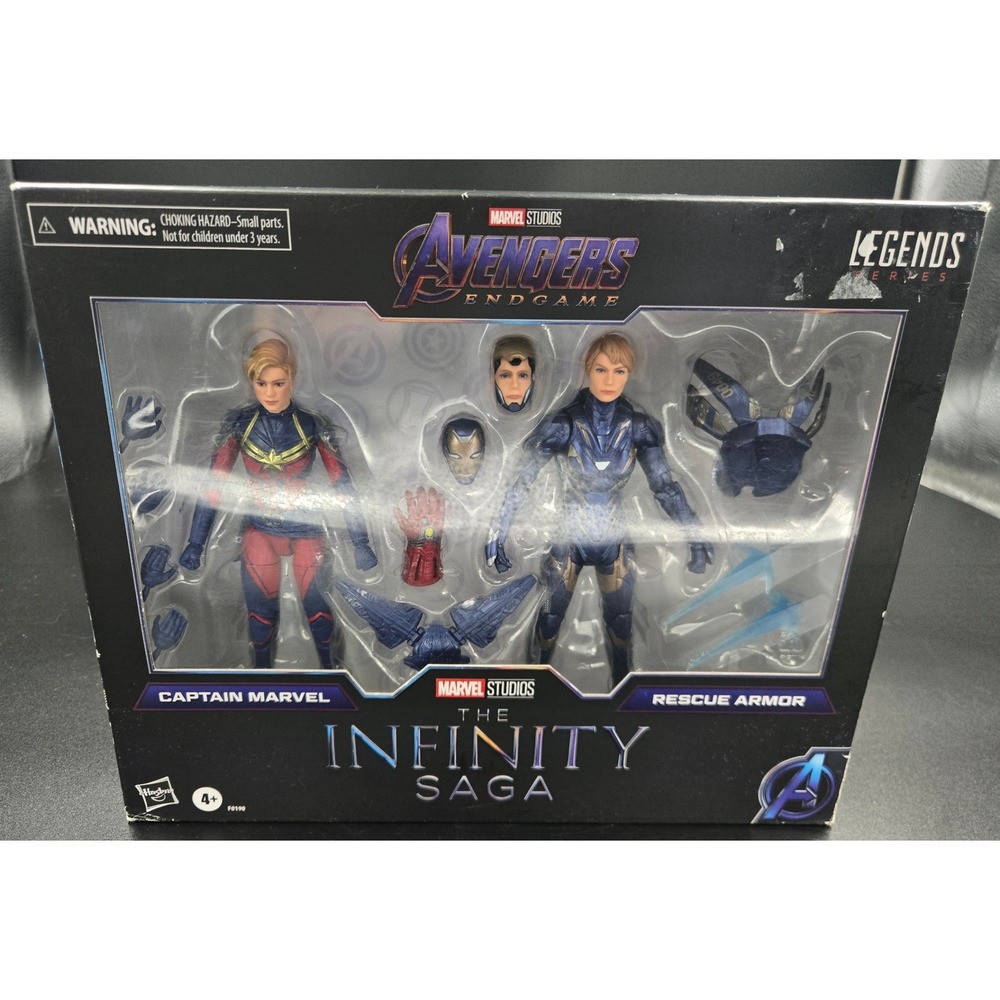 Marvel Legends Captain Marvel Rescue Armor Infinity Saga Figure 2 Pack Avengers